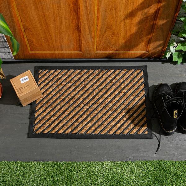 Nicola Spring 60cm X 40cm Diagonal Heavy Duty Door Mat