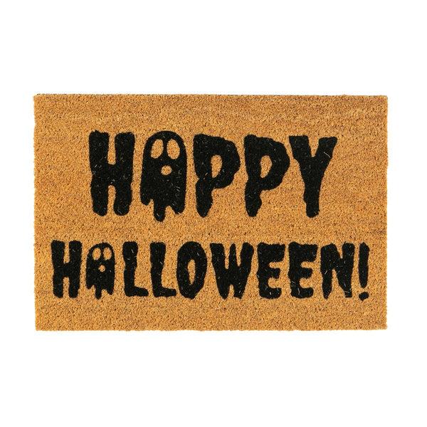 nicola spring 60cm x 40cm Ghost Happy Halloween Coir Door Mat