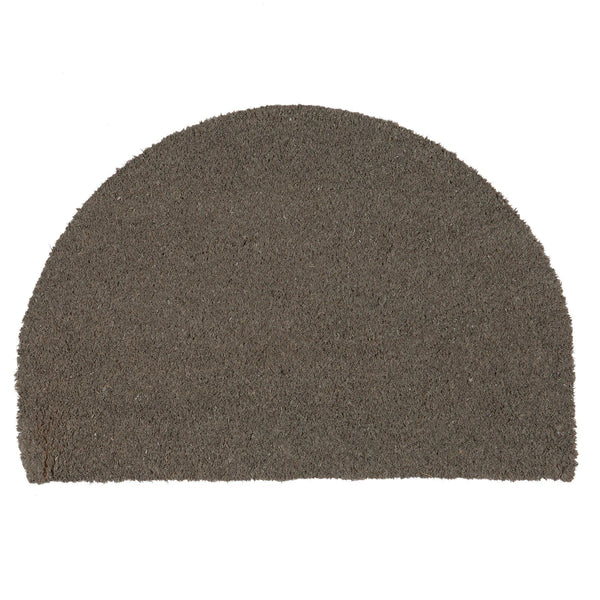 nicola spring 60cm x 40cm Grey Coir Half Moon Door Mat