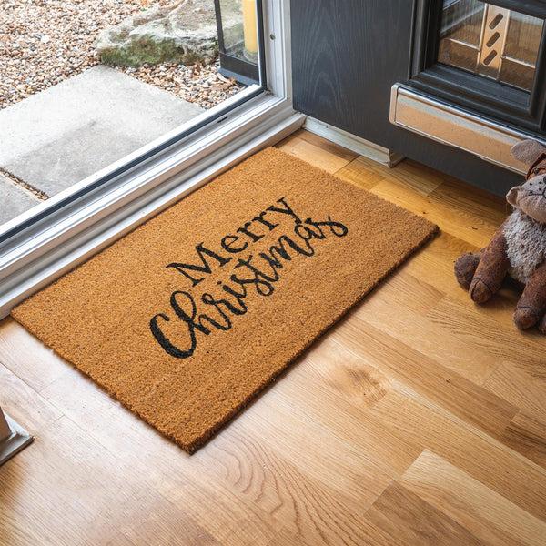 Nicola Spring 60cm X 40cm Merry Christmas Coir Door Mat