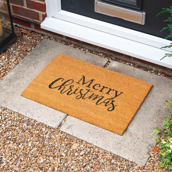 Nicola Spring 60cm X 40cm Merry Christmas Coir Door Mat