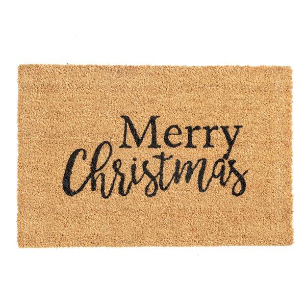 nicola spring 60cm x 40cm Merry Christmas Coir Door Mat