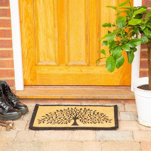 Nicola Spring 60cm X 40cm Tree Of Life Coir Door Mat