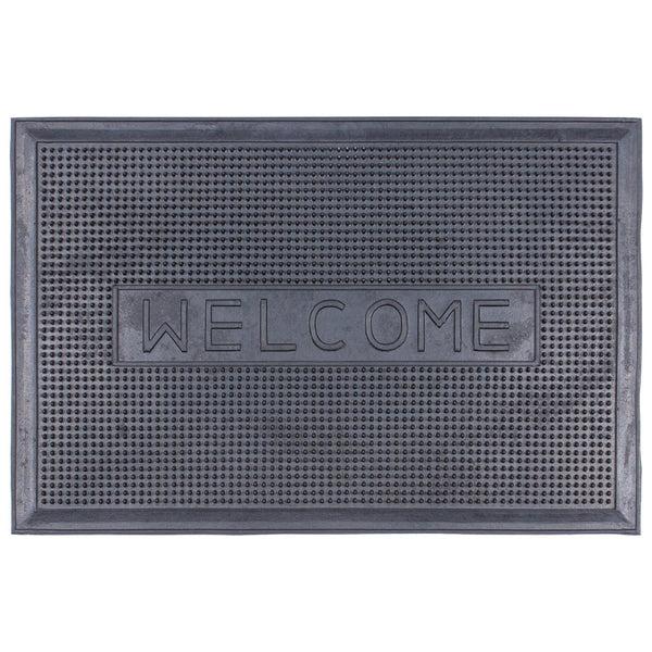 nicola spring 60cm x 40cm Welcome Heavy Duty Rubber Door Mat