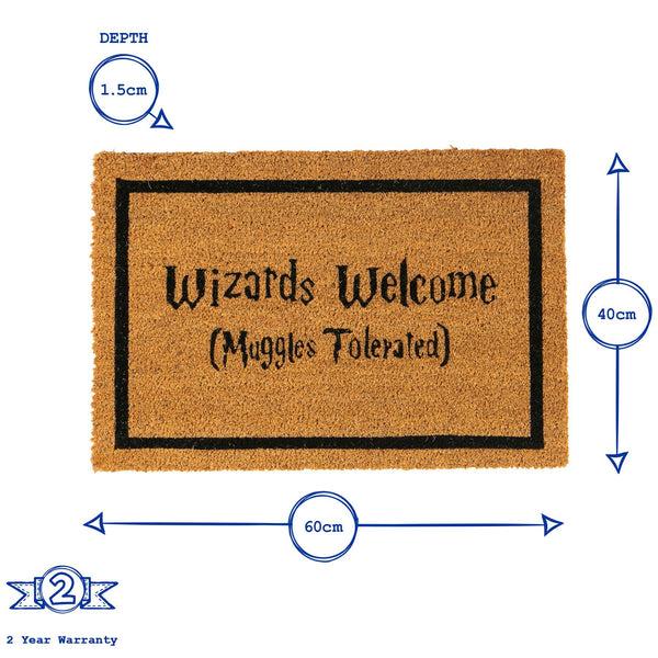 Nicola Spring 60cm X 40cm Wizards Welcome Coir Door Mat