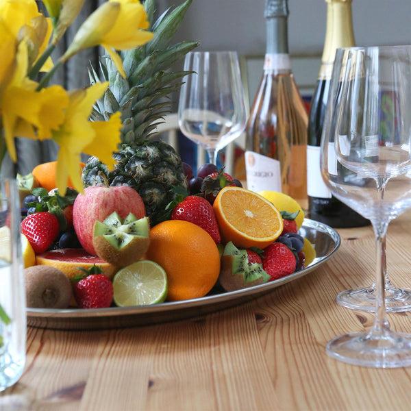 Nicola Spring 60cm X 41cm Oval Stainless Steel Serving Platter