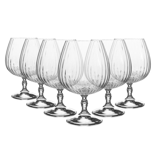 nicola spring 650ml America '20s Brandy Glasses - Pack of Six