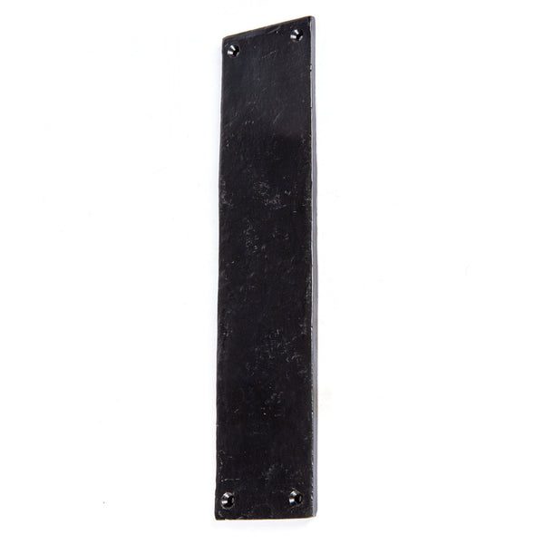 nicola spring 65mm x 295mm Black Rustic Door Push Plate