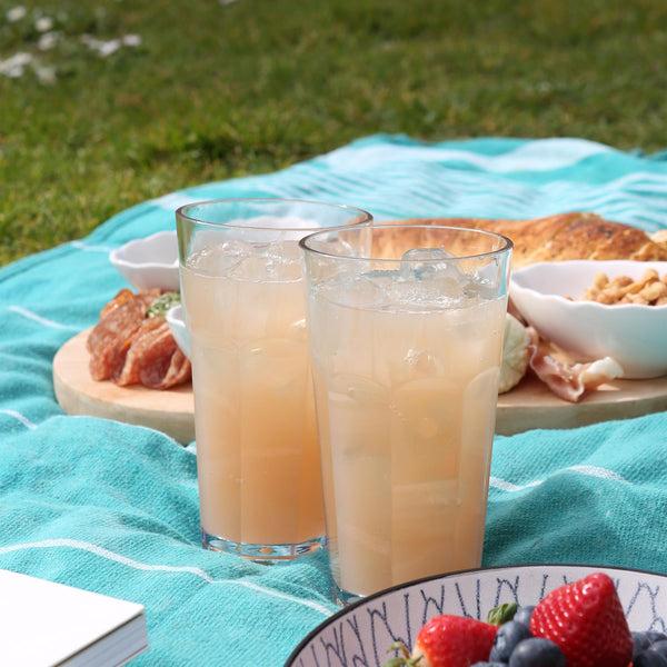 Nicola Spring 665ml Reusable Plastic Highball Glasses - Pack Of 6