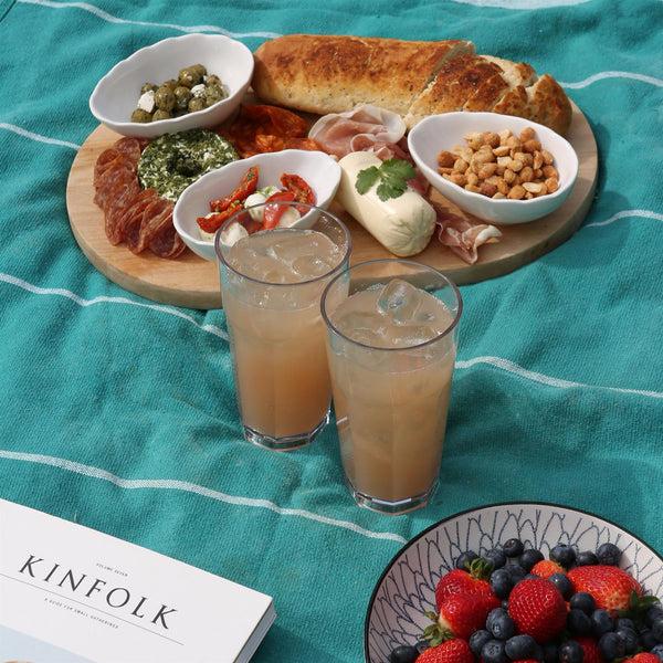 Nicola Spring 665ml Reusable Plastic Highball Glasses - Pack Of 6