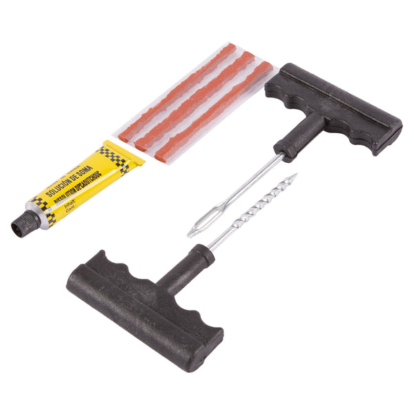 nicola spring 6pc Black Car Tyre Puncture Repair Kit