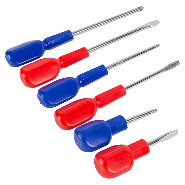 nicola spring 6pc Multicolour Carbon Steel Cabinet Handle Screwdriver Set