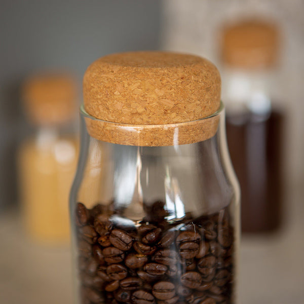 Nicola Spring 720ml Glass Storage Bottle With Cork Lid