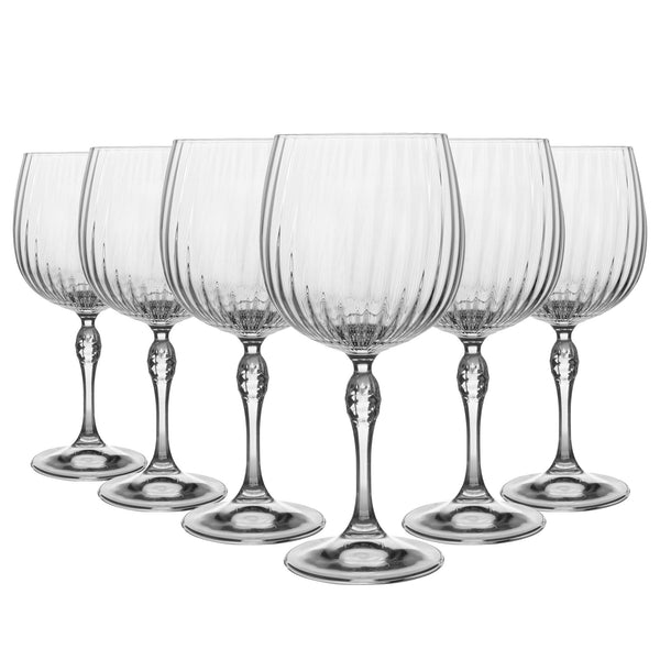 nicola spring 745ml America '20s Gin Glasses - Pack of Six