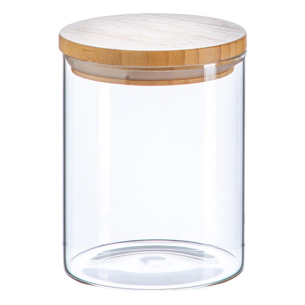 nicola spring 750ml Scandi Storage Jar with Wooden Lid