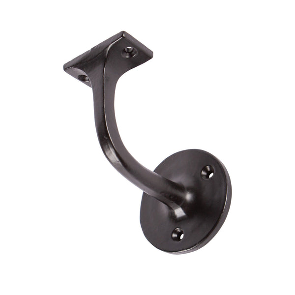 nicola spring 75mm x 85mm Black Wrought Iron Handrail Bracket