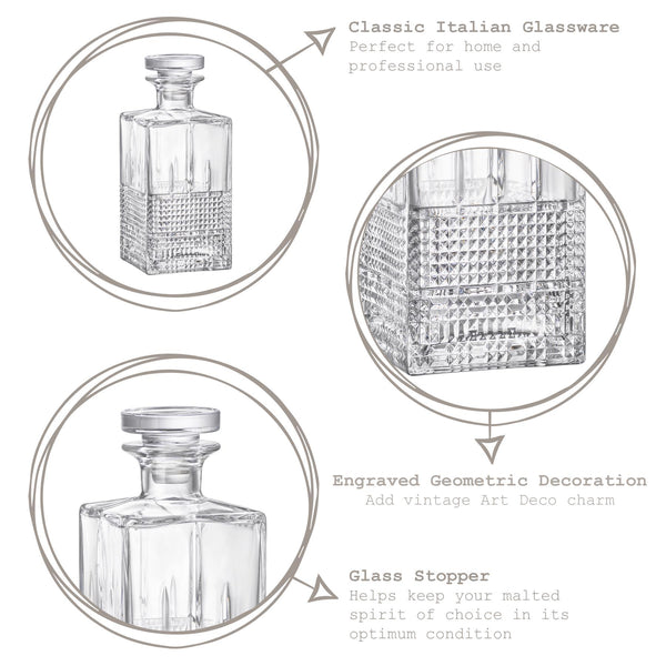 Nicola Spring 780ml Bartender Novecento Whisky Decanter