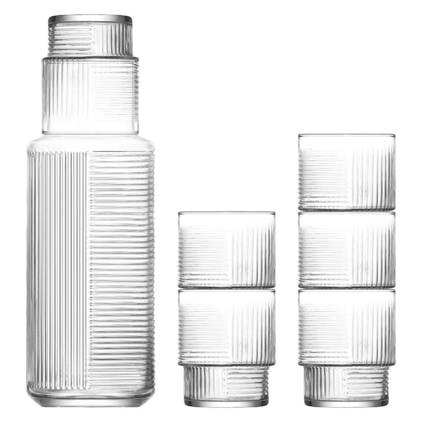 nicola spring 7pc 1.2L Helen Glass Carafe & Tumblers Set