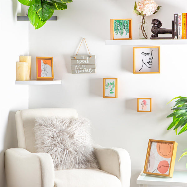 Nicola Spring 8" X 10" 3D Deep Box Photo Frame With 4" X 6" Mount