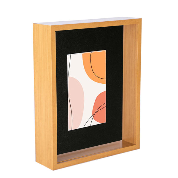 nicola spring 8" x 10" 3D Deep Box Photo Frame with 4" x 6" Mount