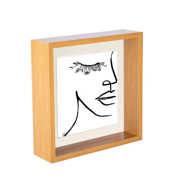 Nicola Spring 8" X 8" 3D Deep Box Photo Frame With 6" X 6" Mount