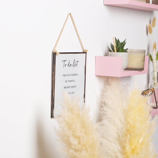 Nicola Spring 8" X 8" Black Hanging Metal Photo Frame