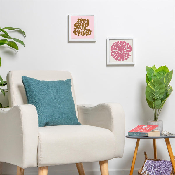 Nicola Spring 8" X 8" White 3D Box Photo Frame With 6" X 6" Mount