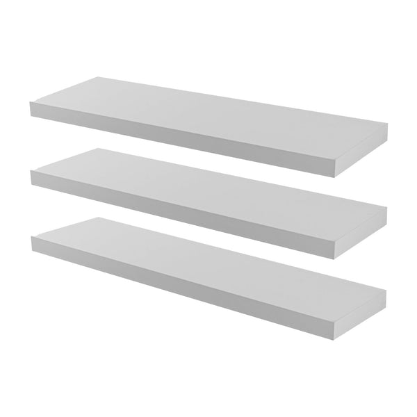 nicola spring 80cm White Modern Floating Shelves - Pack of Three