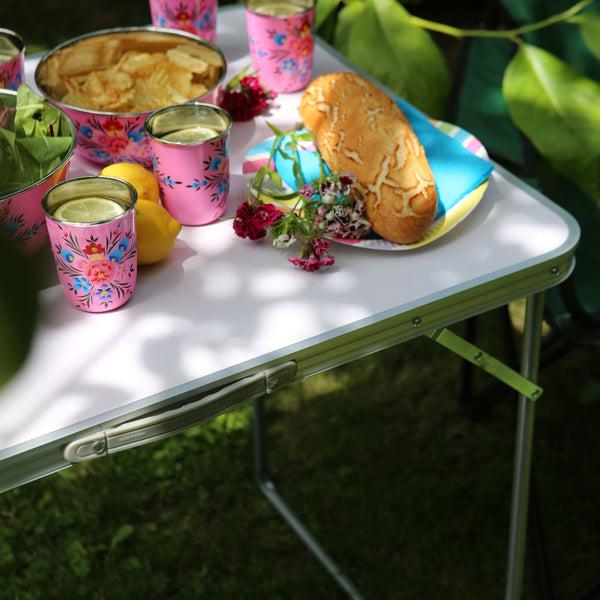 Nicola Spring 80cm X 60cm Folding Metal Camping Table