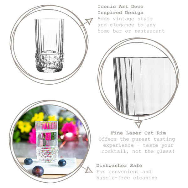 Nicola Spring 80ml America '20s Shot Glasses - Pack Of Six