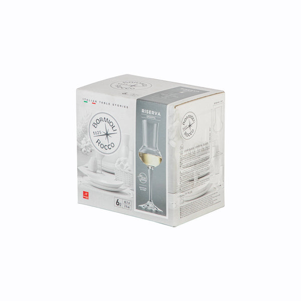 Nicola Spring 80ml Restaurant Grappa Glasses - Pack Of Six