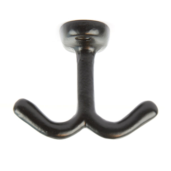 nicola spring 80mm x 60mm Black Double Ceiling Hook
