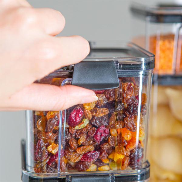 Nicola Spring 8pc Plastic Air Tight Food Storage Containers Set Air Tight And Flip Top Lids