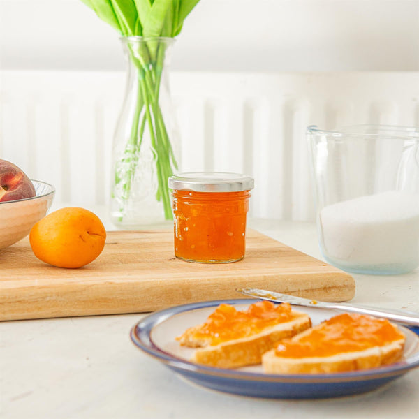 Nicola Spring 90ml Glass Jam Jars With Lids - Pack Of 6