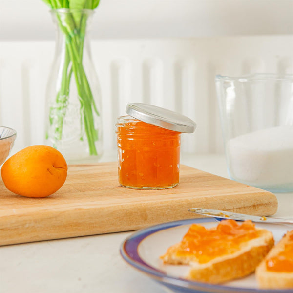 Nicola Spring 90ml Glass Jam Jars With Lids - Pack Of 6