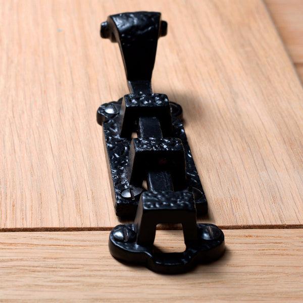 Nicola Spring 90mm Black Straight Antique Fish Tail Surface Bolt