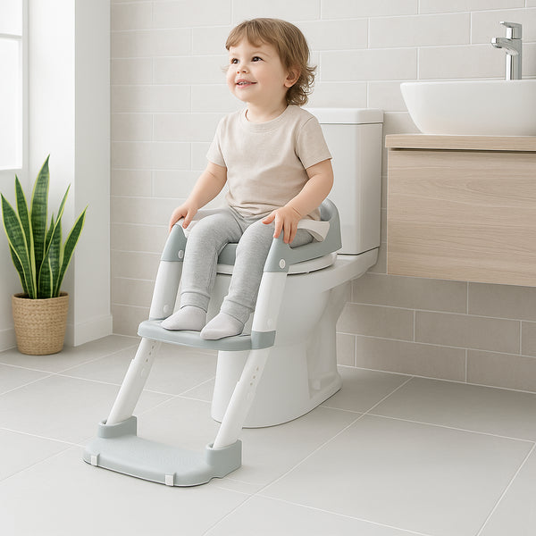 Nicola Spring Adjustable 2-in-1 Potty Training Toilet Seat - White