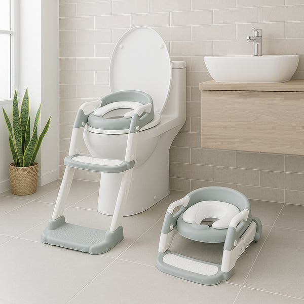 Nicola Spring Adjustable 2-in-1 Potty Training Toilet Seat - White