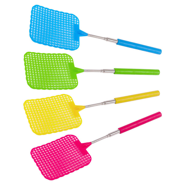 nicola spring Assorted Stainless Steel Extendable Fly Swatter