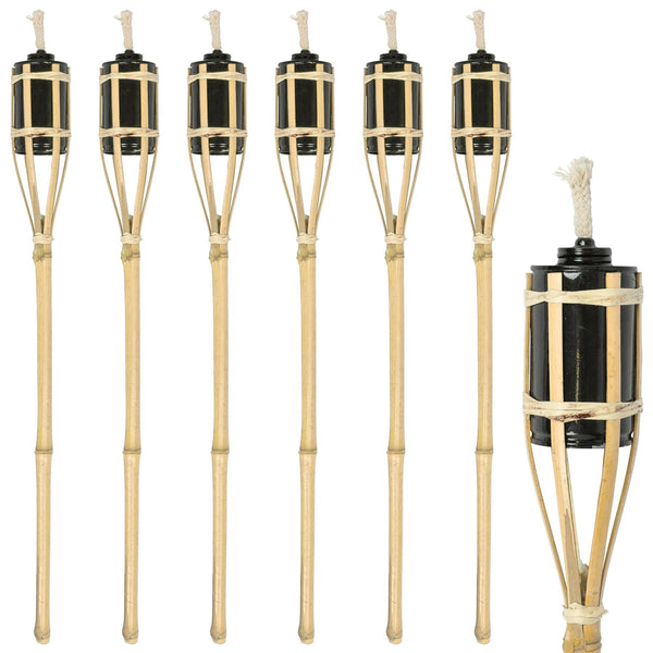 nicola spring Bamboo Garden Fire Torches - 60cm - Pack of Six