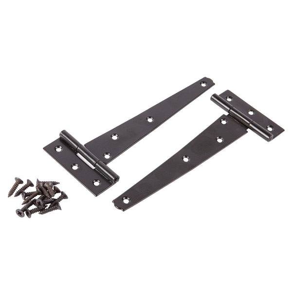 nicola spring Black 152mm Heavy-Duty T-Hinges - Pack of 2