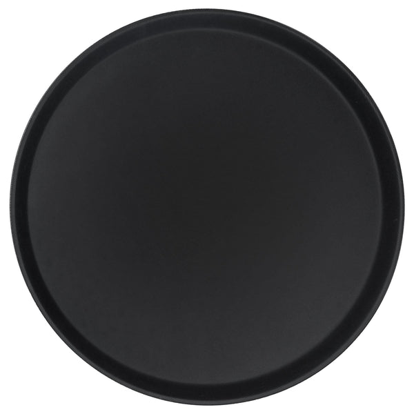nicola spring Black 45.5cm Round Non-Slip Serving Tray