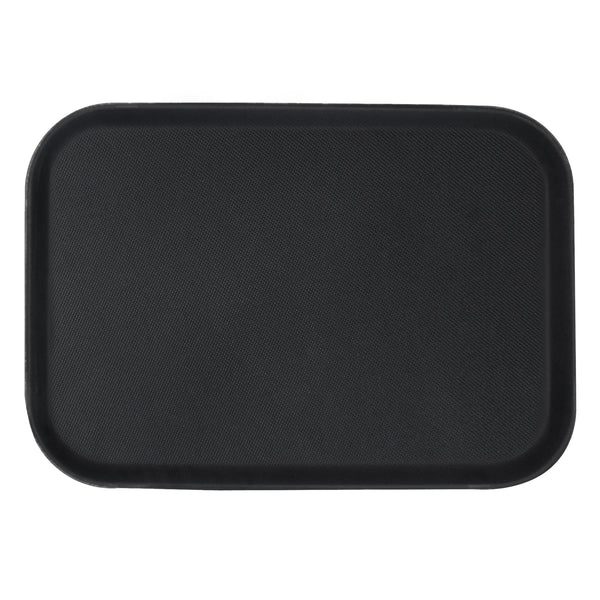 nicola spring Black 66cm x 45.5cm Rectangle Non-Slip Serving Tray