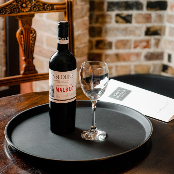 Nicola Spring Black 73.5cm X 60cm Oval Non-Slip Serving Tray