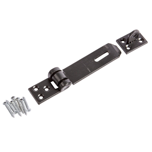 nicola spring Black 89mm Heavy-Duty Carbon Steel Safety Hasp & Staple