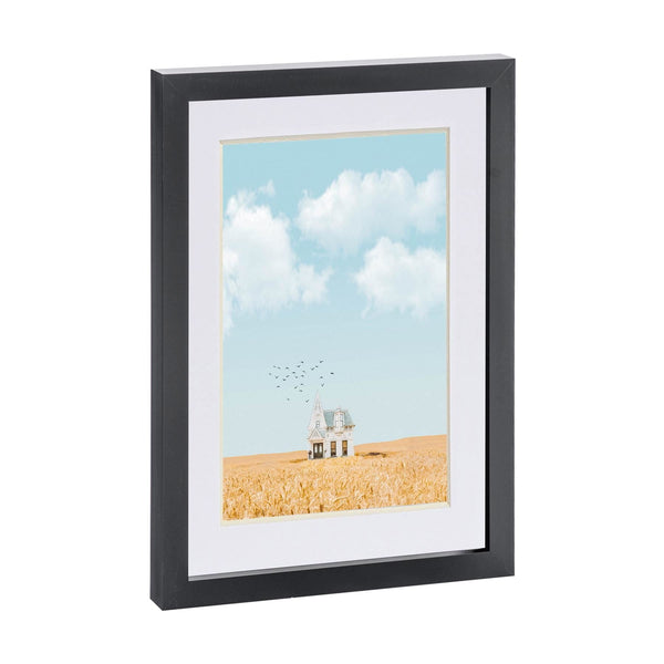 nicola spring Black A4 (8" x 12") Photo Frame with A5 Mount