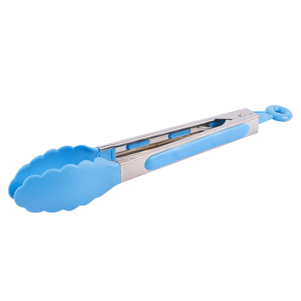 nicola spring Blue 22.5cm Stainless Steel Food Tongs nicola spring Blue 22.5cm Stainless Steel Food Tongs