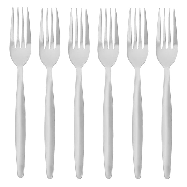 nicola spring Classic Stainless Steel Dinner Forks - Pack of 6