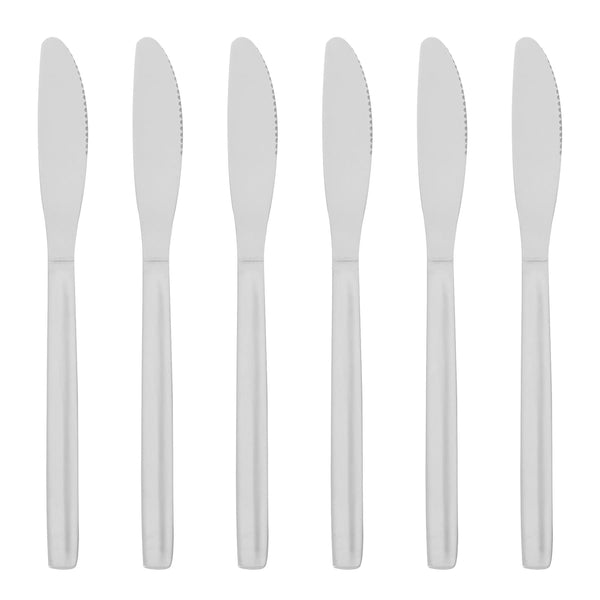 nicola spring Classic Stainless Steel Dinner Knives - Pack of 6