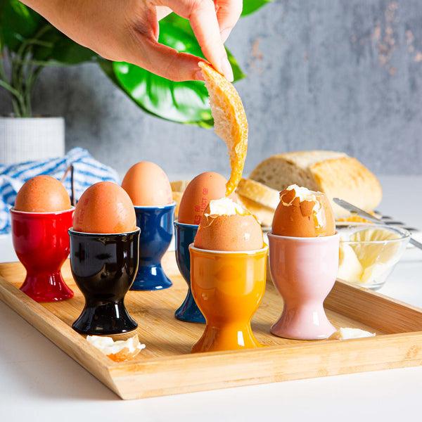 Nicola Spring Coloured Stoneware Egg Cups - Pack Of Six